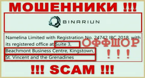 Совместно работать с конторой Binariun довольно рискованно - их оффшорный адрес регистрации - Suite 3, Beachmont Business Centre, Kingstown, St. Vincent and the Grenadines (инфа взята с их информационного сервиса)