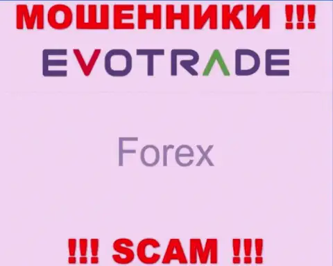 EvoTrade не вызывает доверия, Forex - это именно то, чем промышляют указанные internet махинаторы