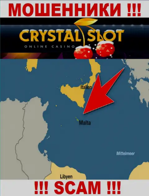 Мальта - именно здесь, в оффшорной зоне, отсиживаются internet-мошенники CrystalSlot
