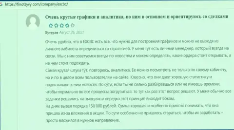 Мнения трейдеров о условиях спекулирования Forex дилингового центра EXCBC на сайте FinOtzyvy Com