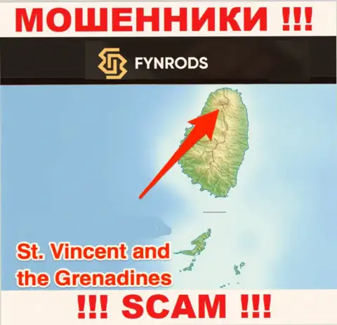 Fynrods Com - это МОШЕННИКИ, которые официально зарегистрированы на территории - Saint Vincent and the Grenadines